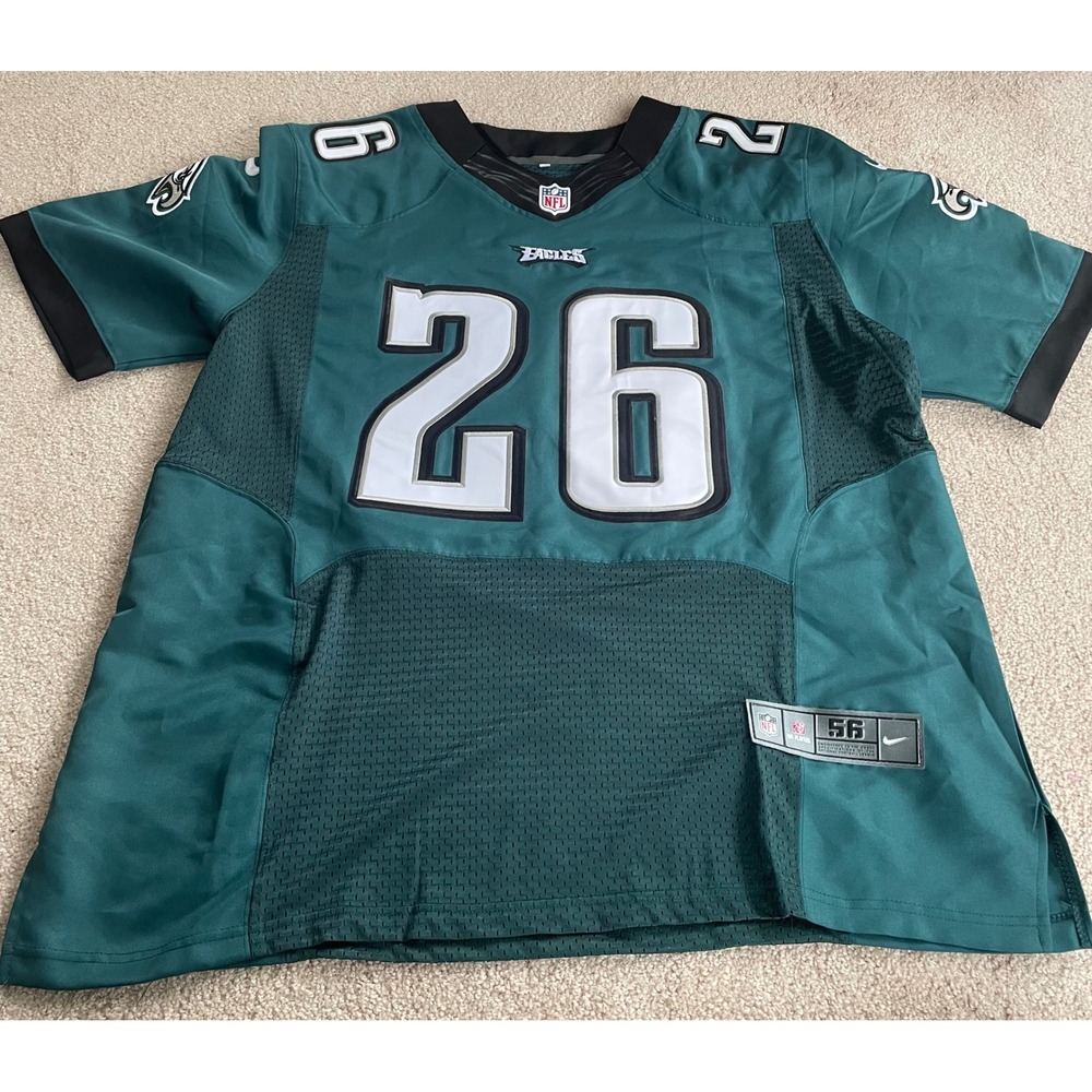 Nike Philadelphia Eagles Jones 26 Jersey Mens 56 Green NFL On Field
